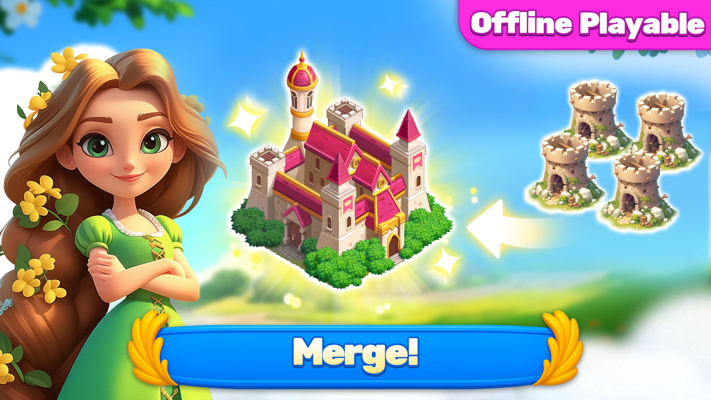 اسکرین شات 6 بازی Merge Skyland Adventures