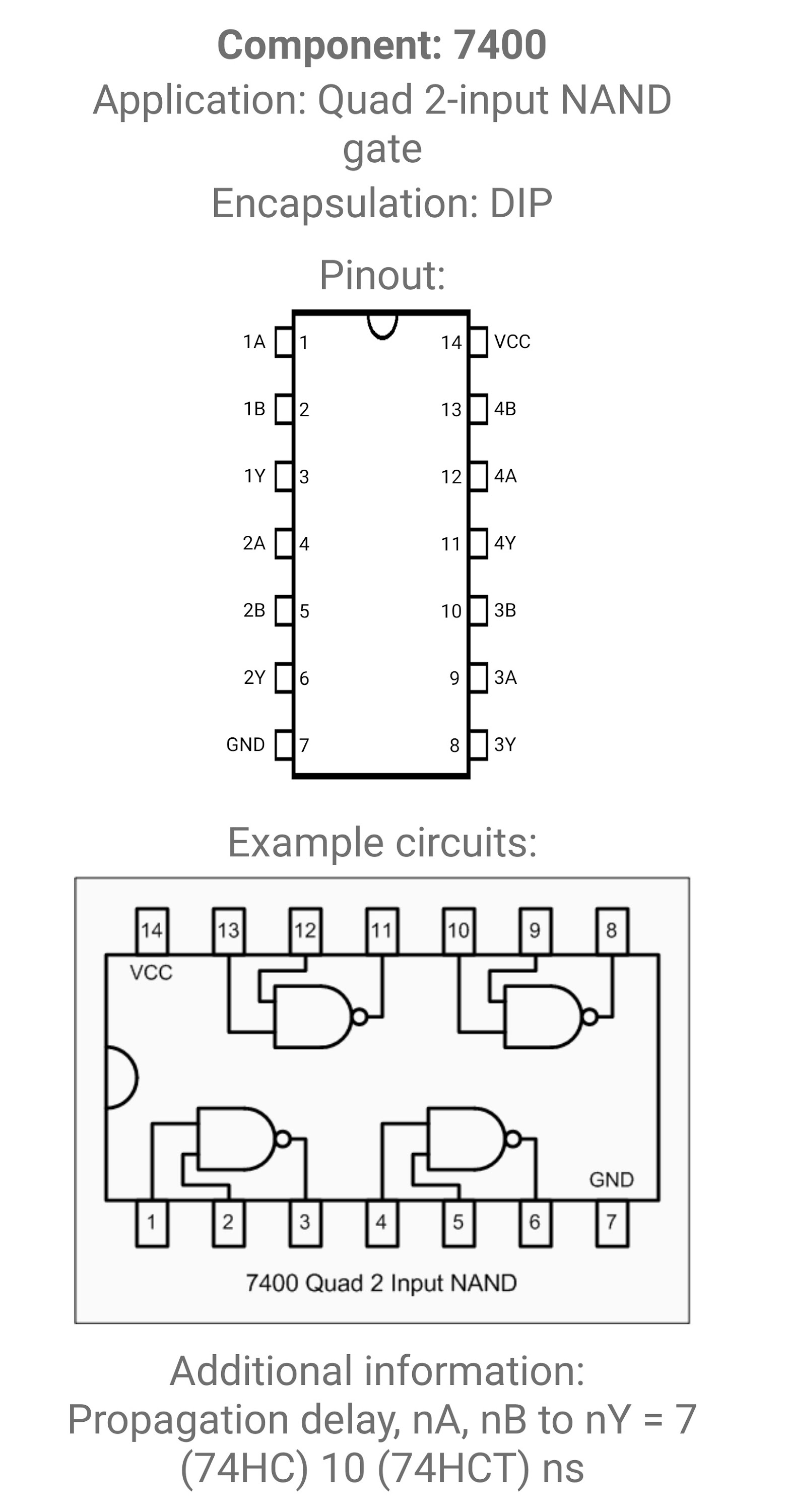 اسکرین شات 7 برنامه Electronic Component Pinouts