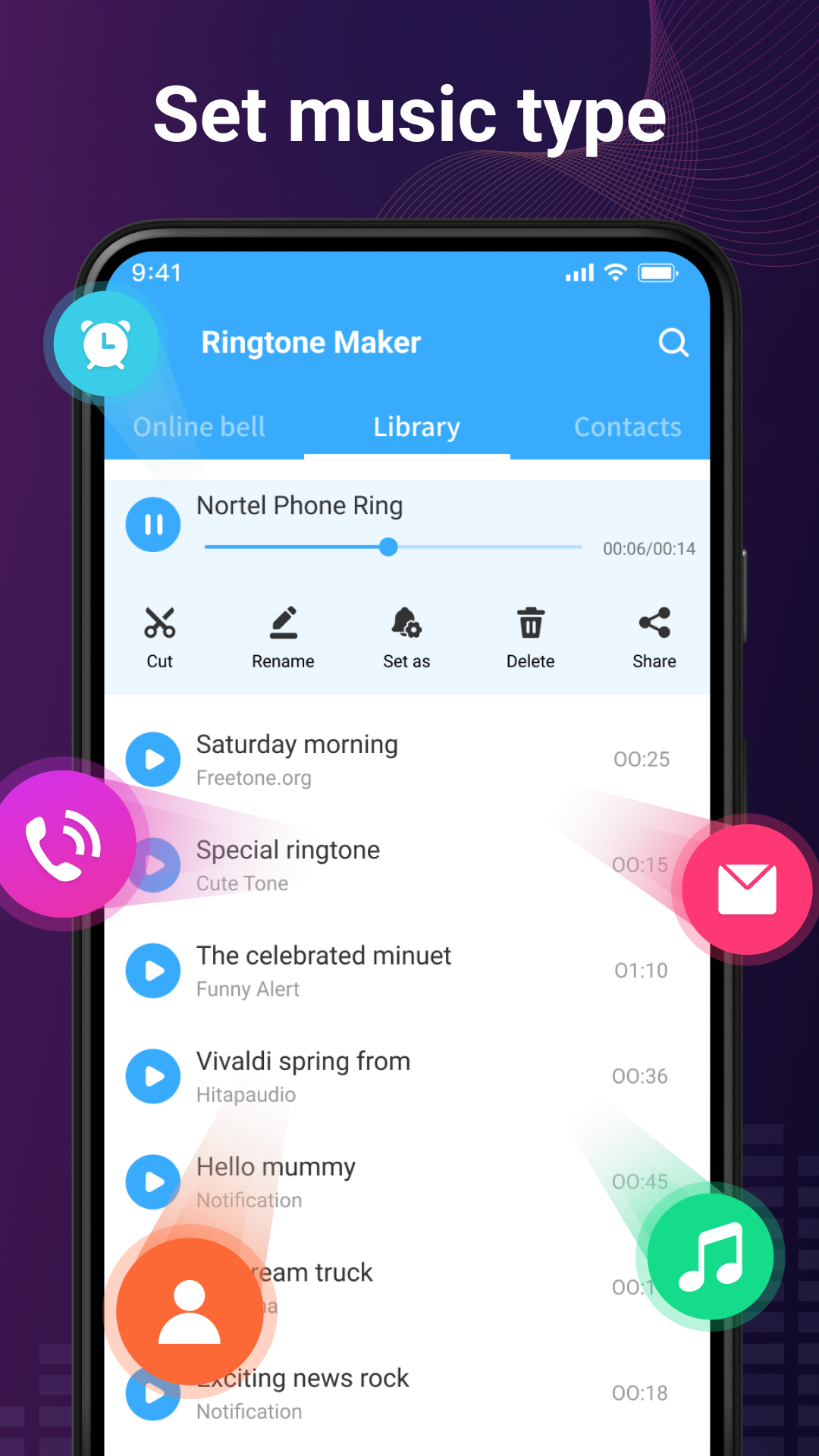 اسکرین شات 4 برنامه Ringtone Maker & Music Cutter