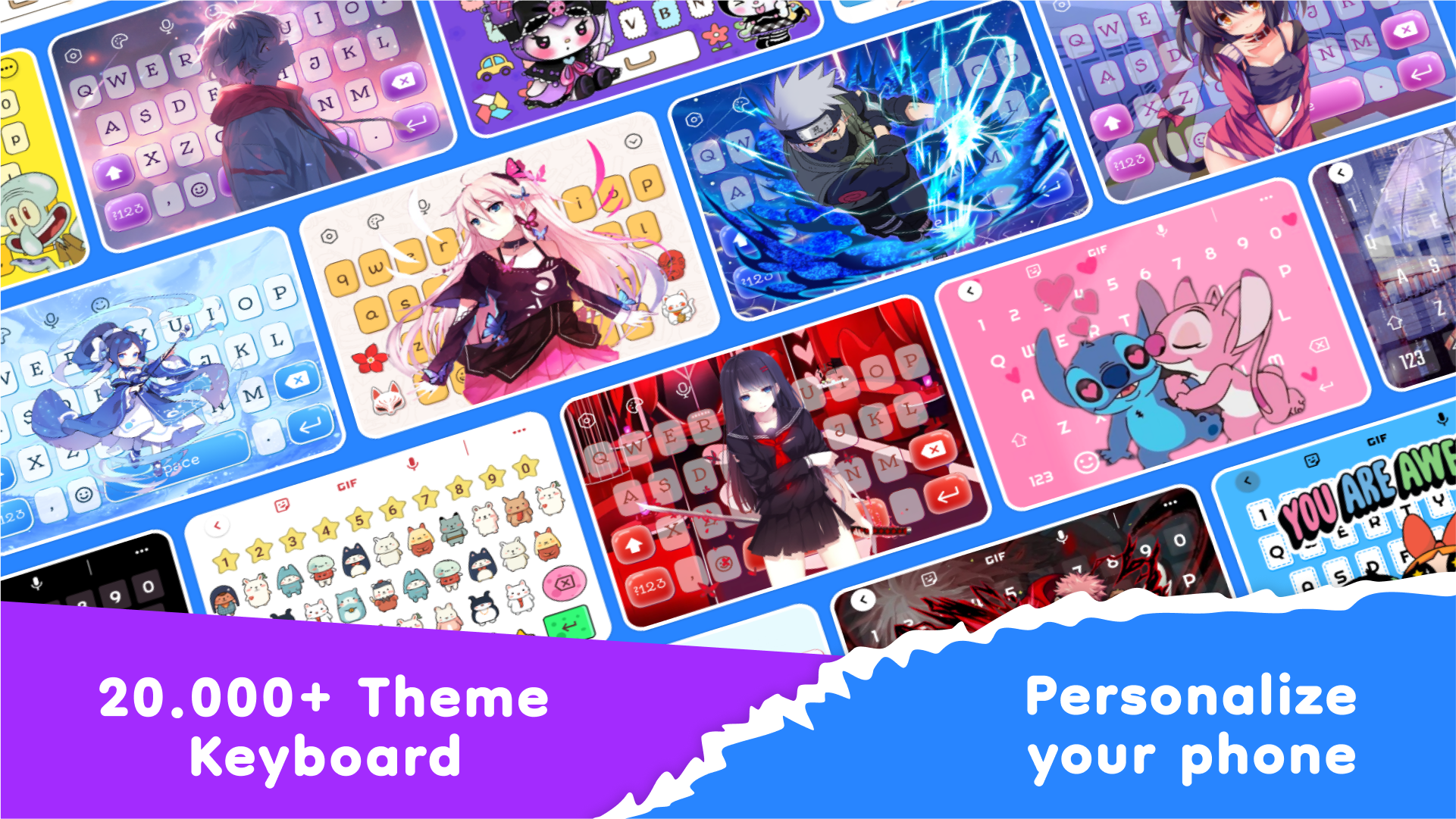 اسکرین شات 1 برنامه Fonts Keyboard Theme & Sticker