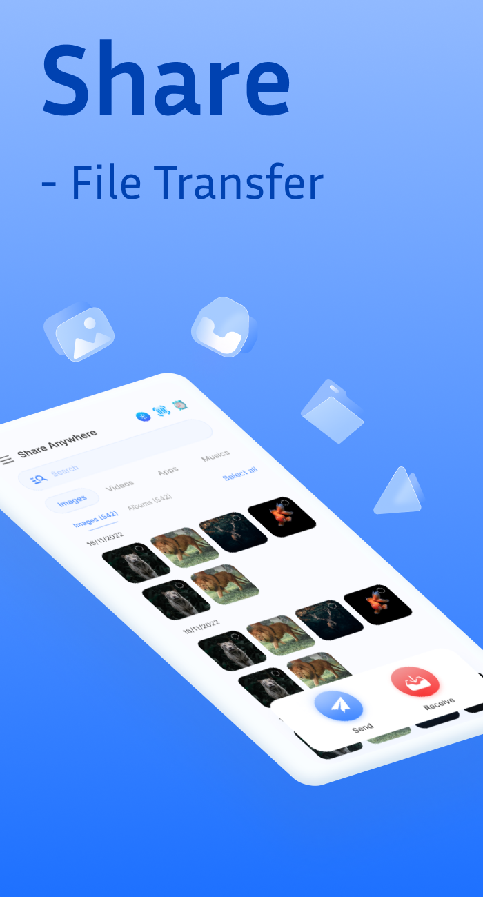 اسکرین شات 4 برنامه Share - File Transfer, Connect