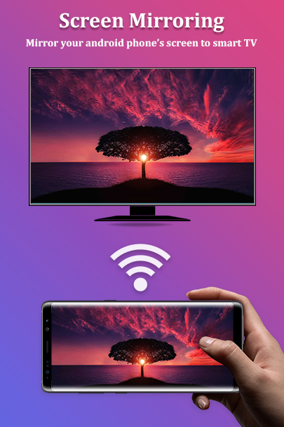 اسکرین شات 1 برنامه Miracast for Android to tv : W