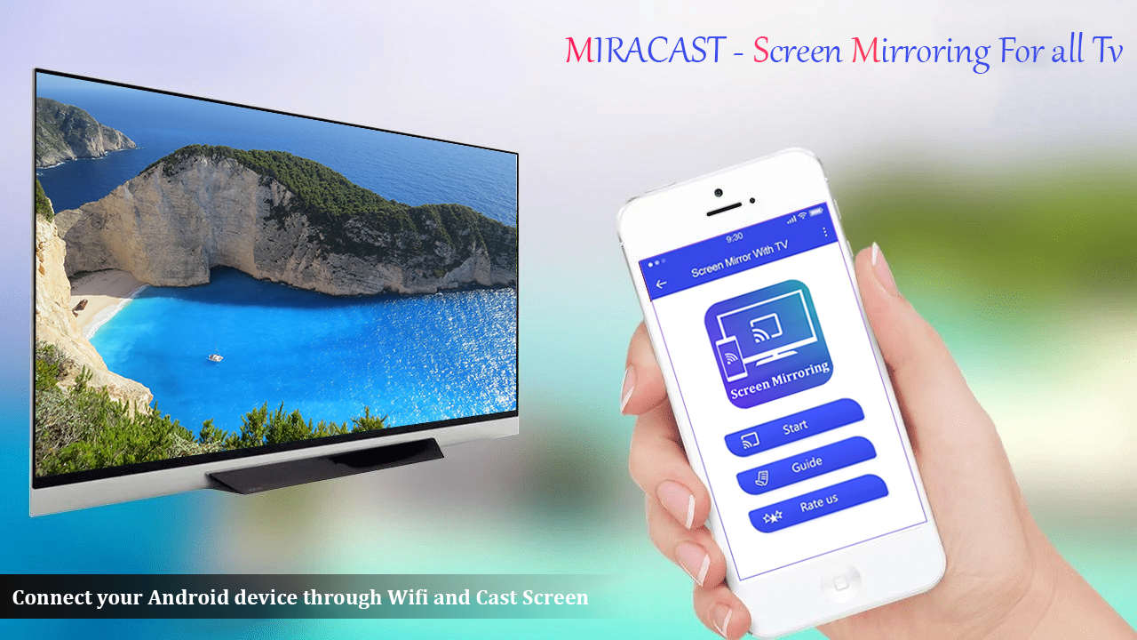 اسکرین شات 5 برنامه Miracast for Android to tv : W