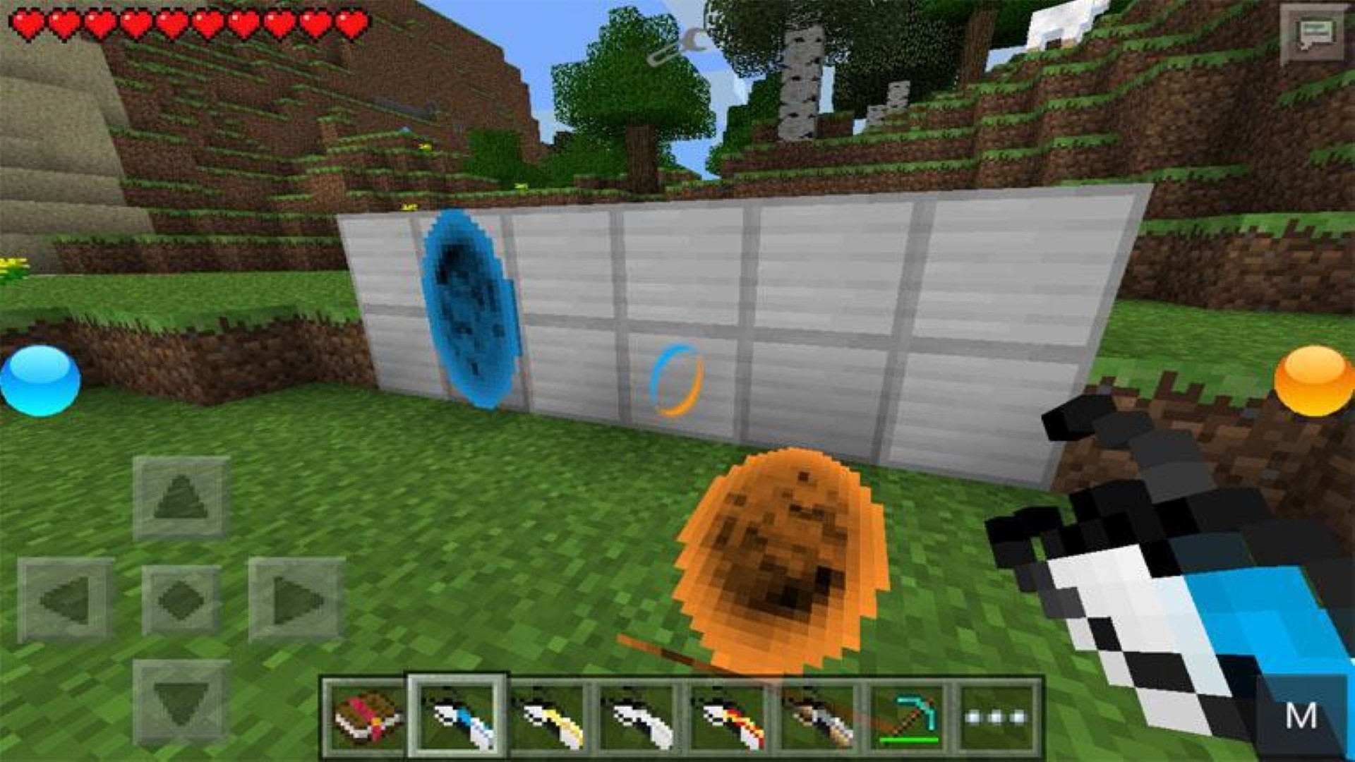 اسکرین شات 3 برنامه MCPE Portal Gun Mod