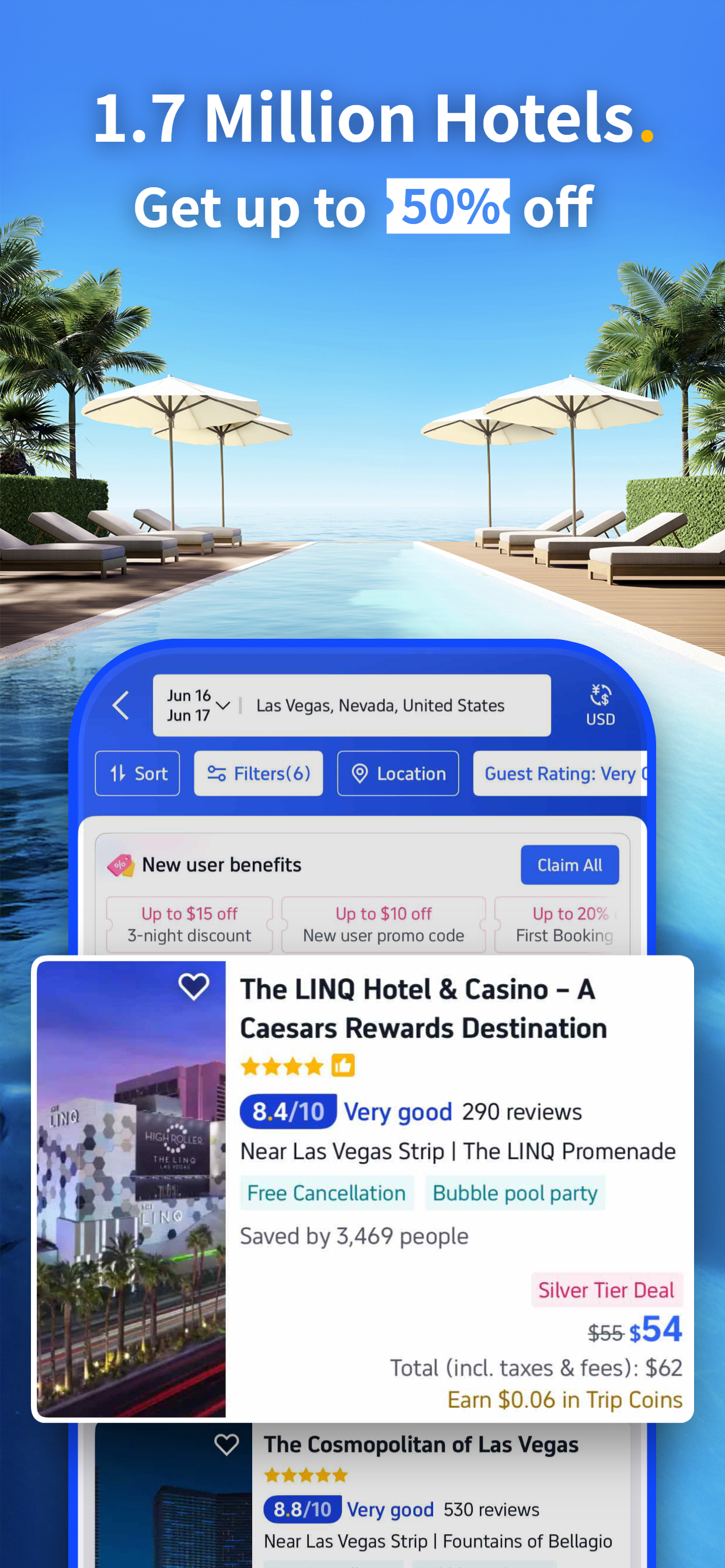 اسکرین شات 3 برنامه Trip.com: Book Flights, Hotels