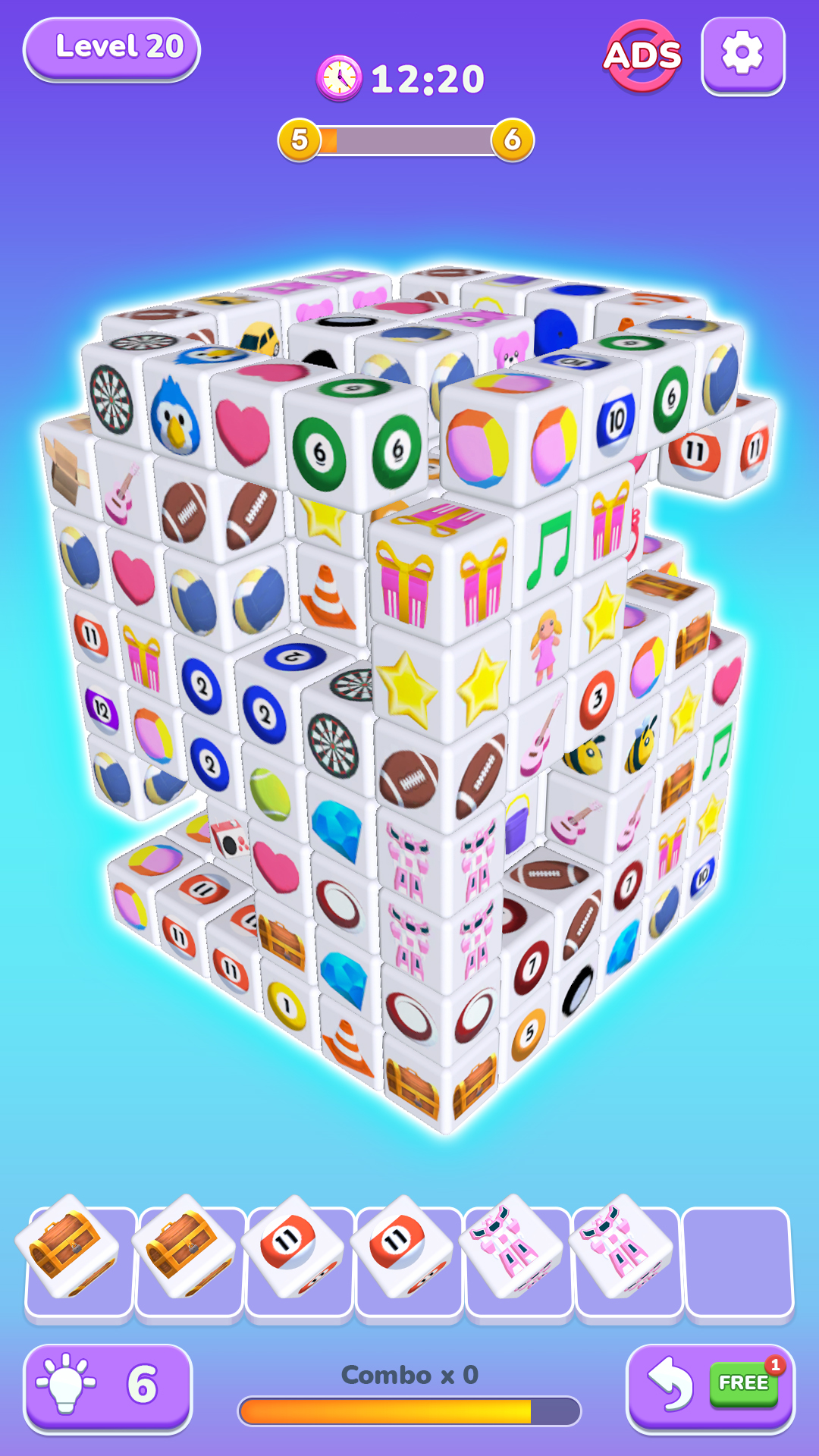 اسکرین شات 2 بازی Cube 3D Master - Triple Match