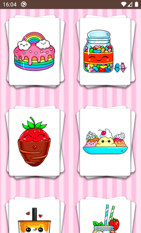 اسکرین شات 2 برنامه How to draw cute food