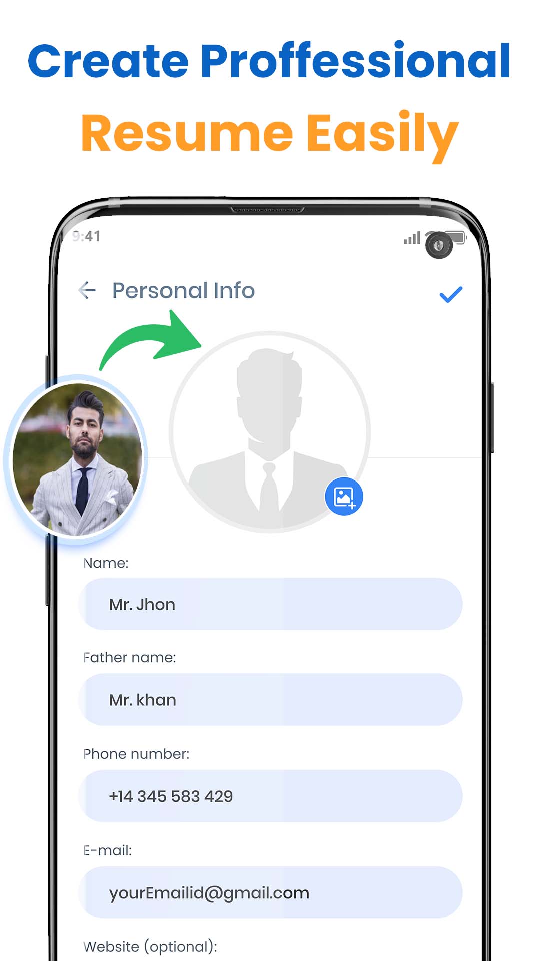 اسکرین شات 6 برنامه Resume Builder PDF - CV Maker