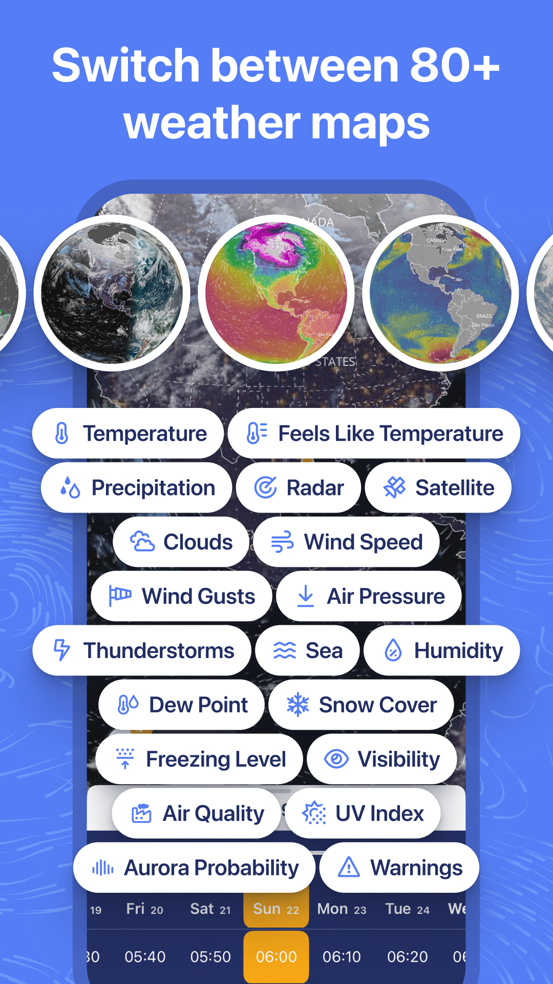 اسکرین شات 4 برنامه Ventusky: Weather Forecast