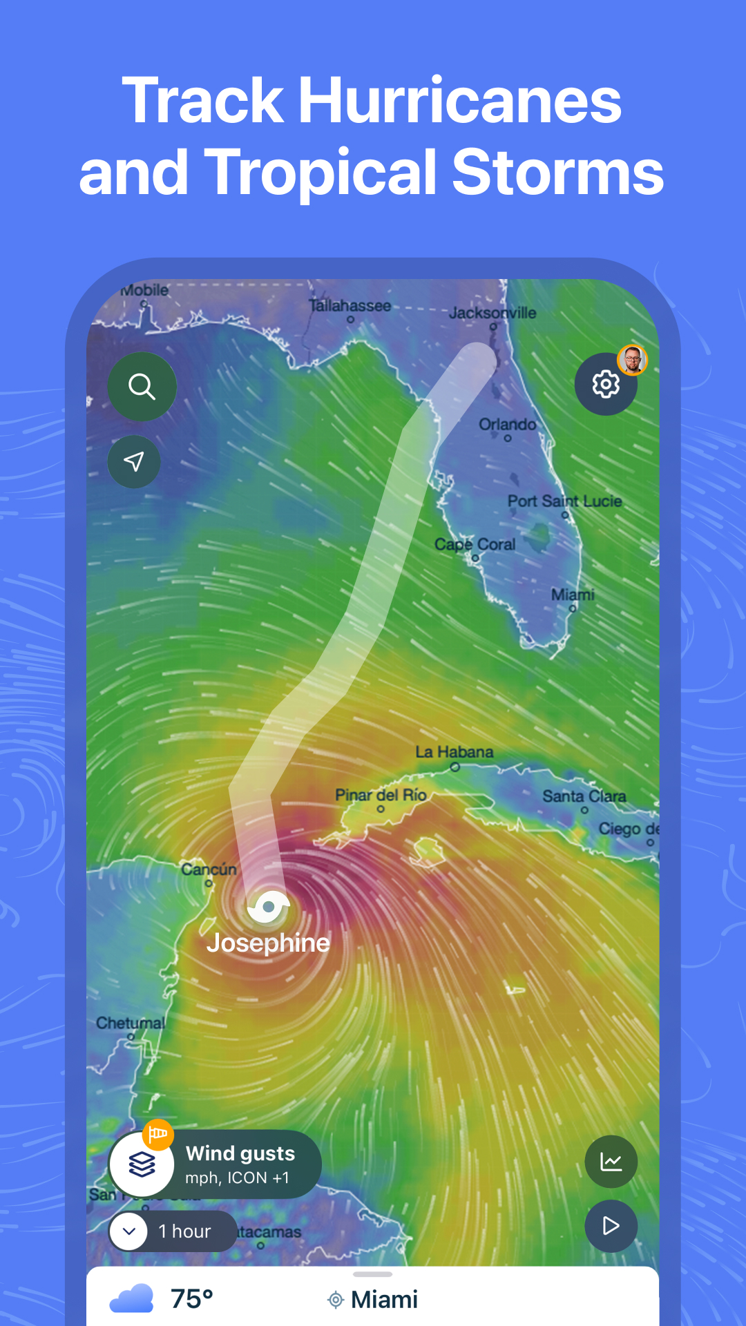 اسکرین شات 7 برنامه Ventusky: Weather Forecast