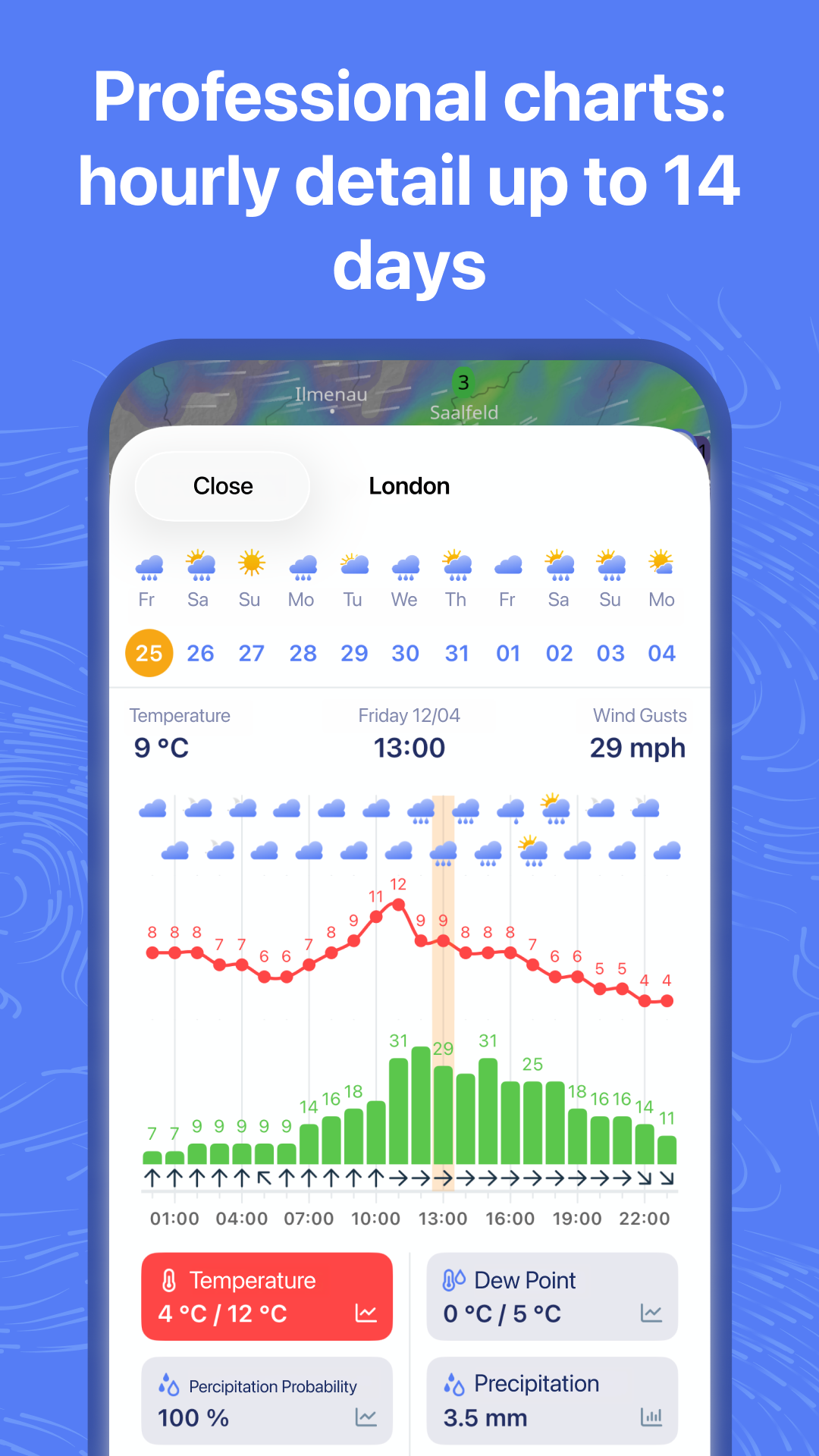 اسکرین شات 5 برنامه Ventusky: Weather Forecast