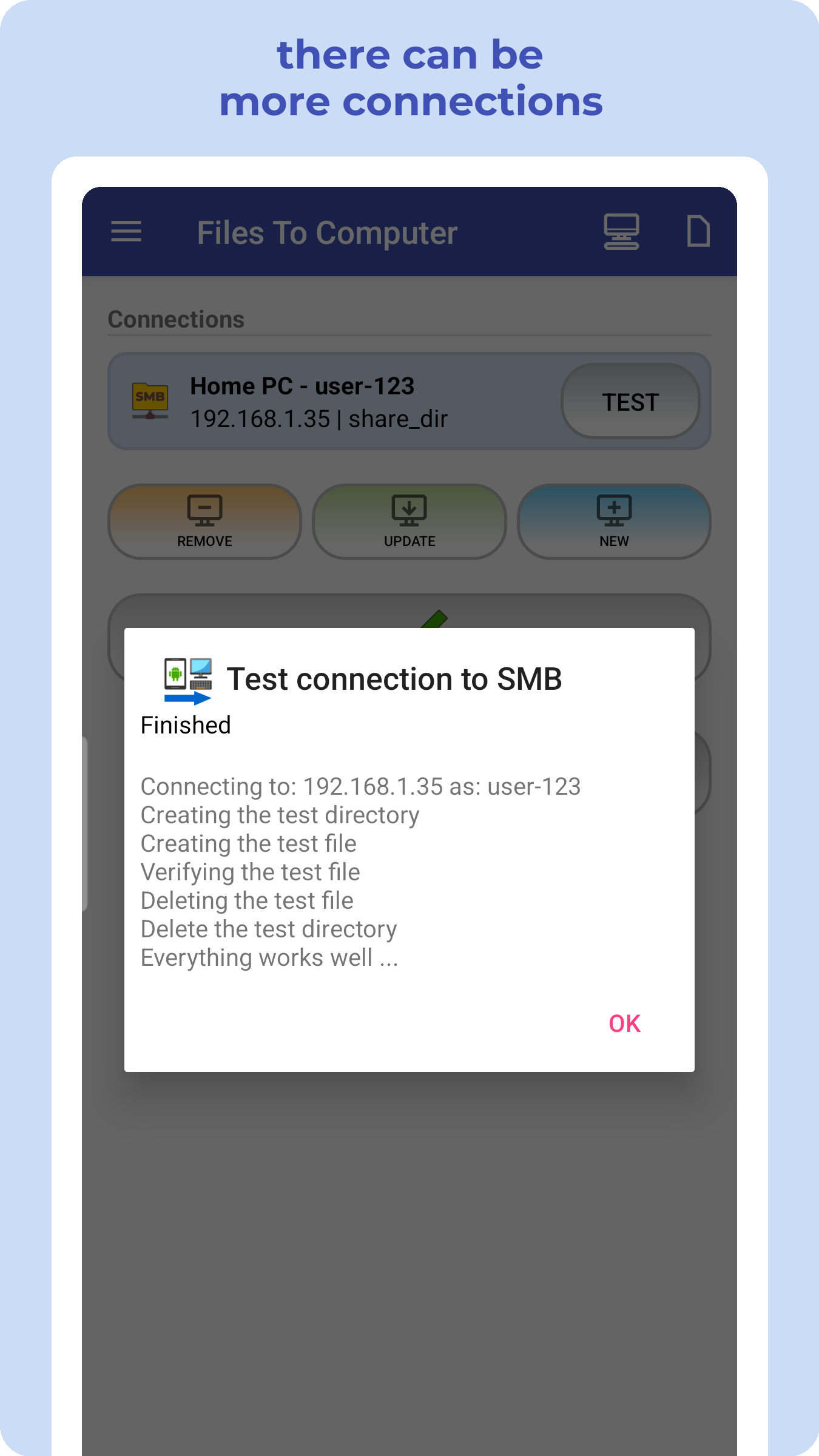 اسکرین شات 5 برنامه Files To Computer, PC or NAS