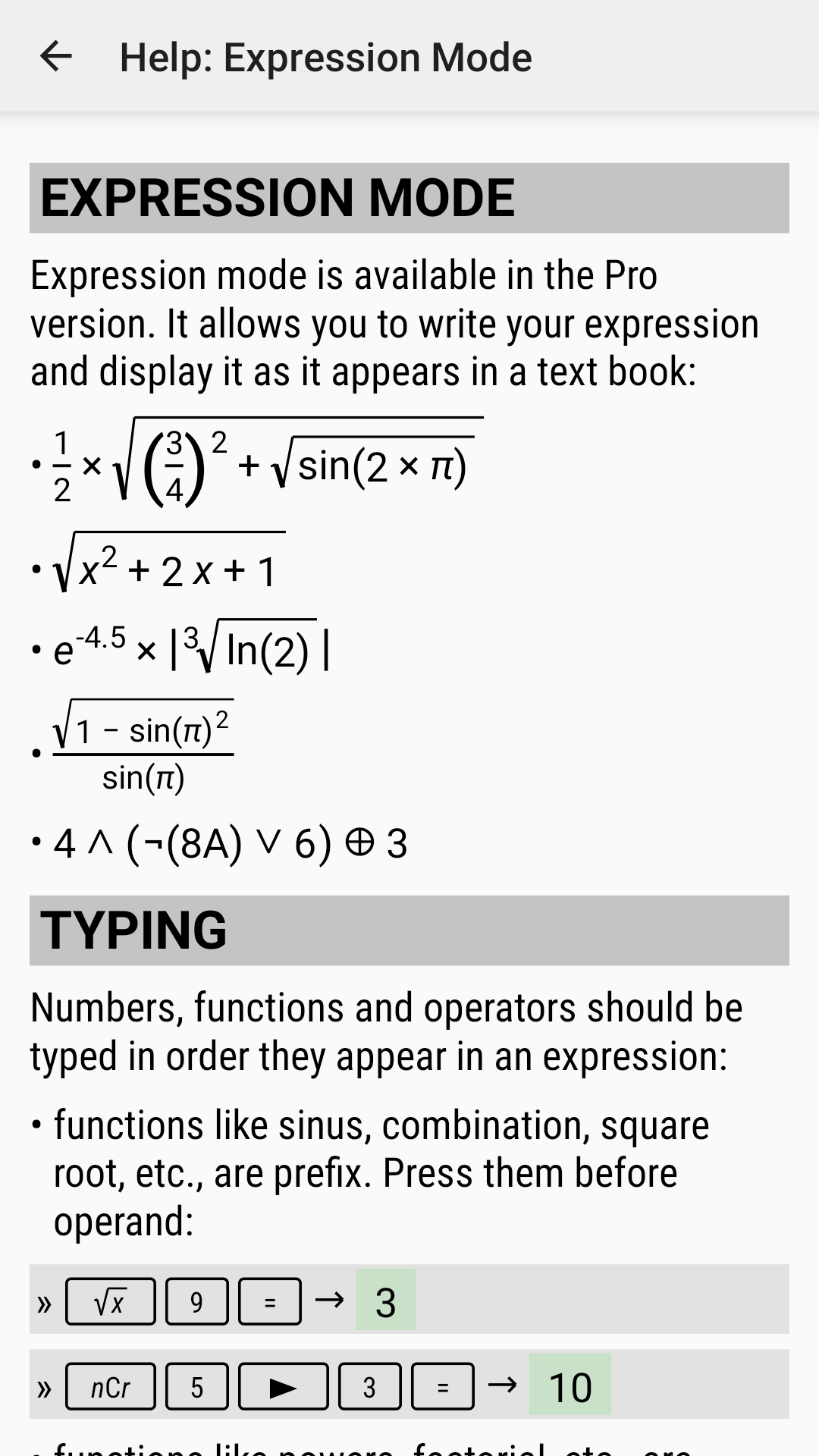 اسکرین شات 8 برنامه HiPER Scientific Calculator