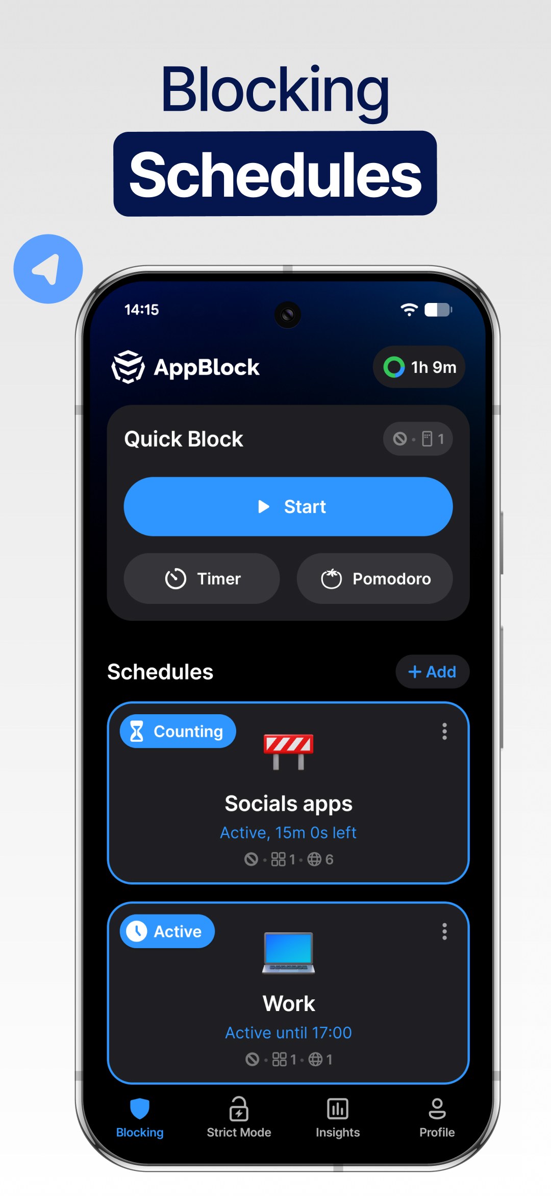 اسکرین شات 5 برنامه AppBlock - Block Apps & Sites