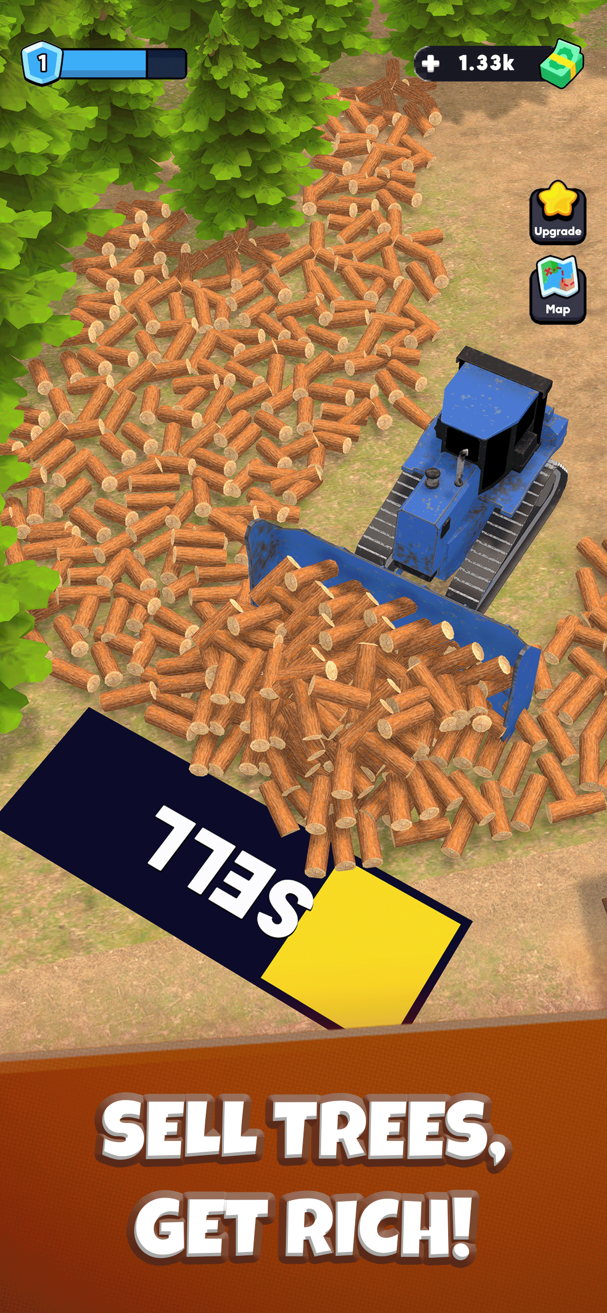 اسکرین شات 3 بازی Idle Lumber Chopper Empire Inc