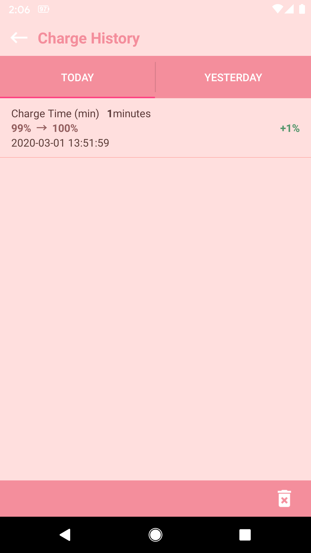 اسکرین شات 6 برنامه Battery sound notification