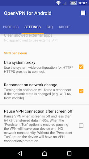 اسکرین شات 6 برنامه OpenVPN for Android