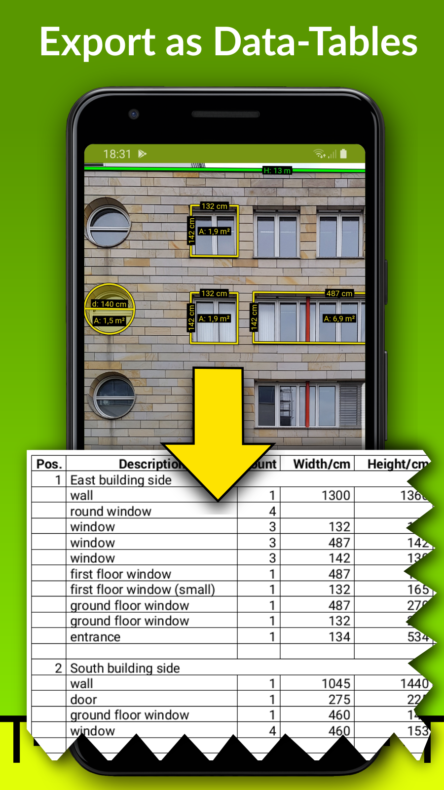 اسکرین شات 7 برنامه ImageMeter - photo measure