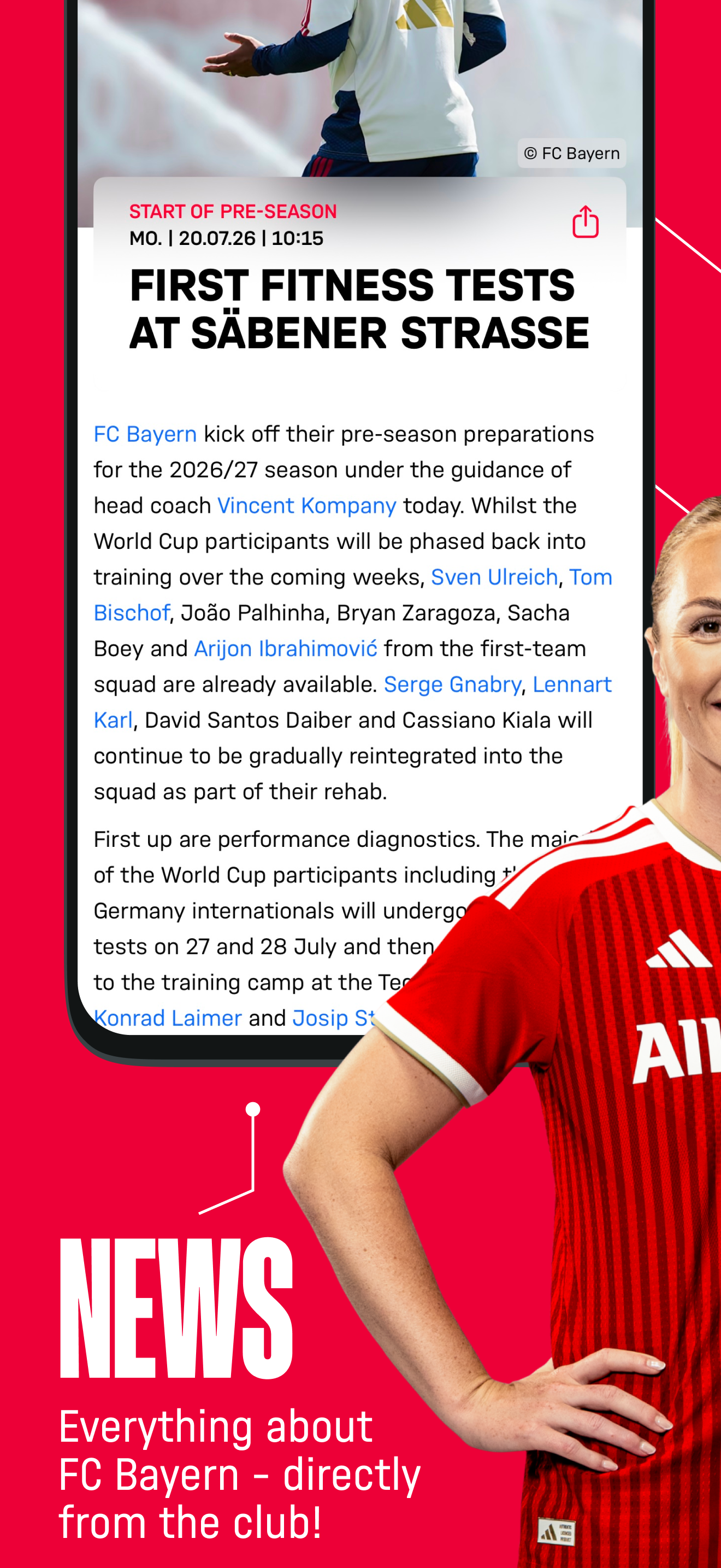 اسکرین شات 4 برنامه FC Bayern München