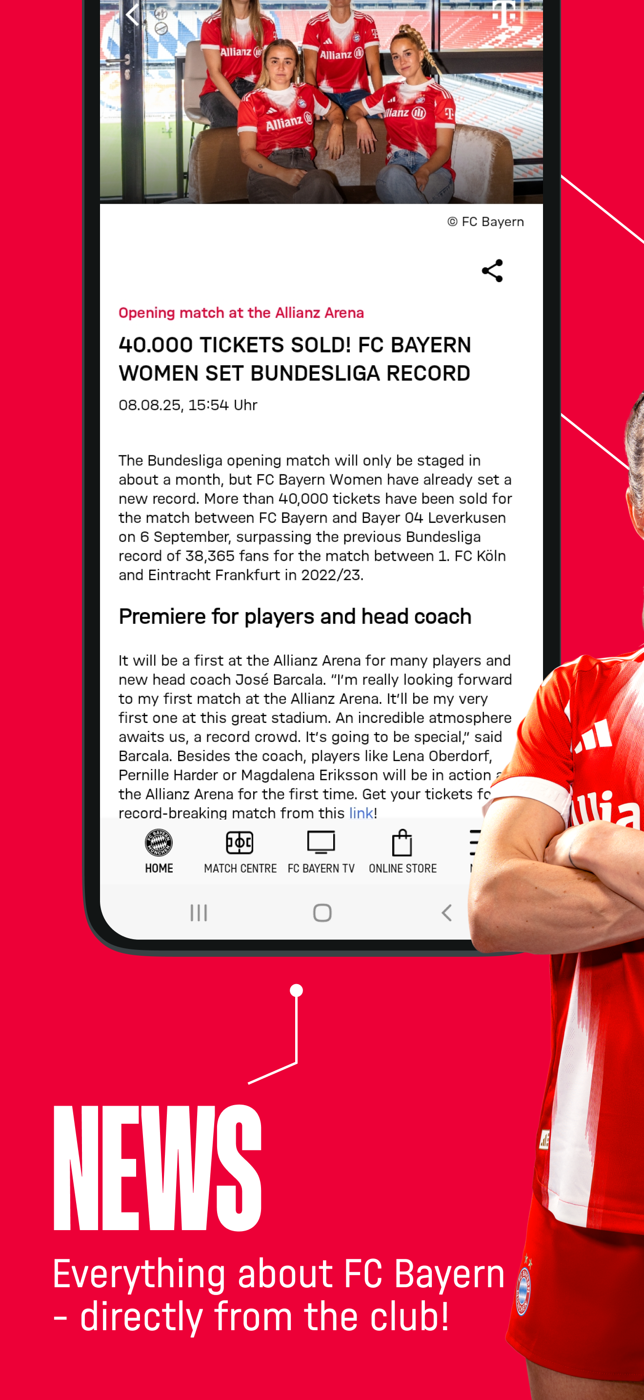 اسکرین شات 4 برنامه FC Bayern München