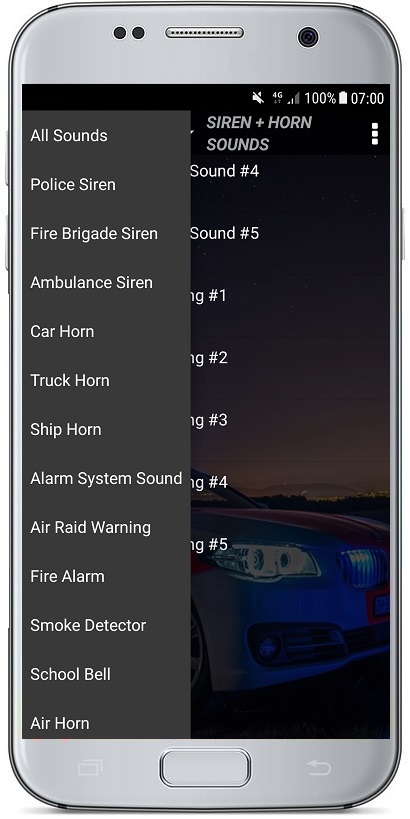 اسکرین شات 2 برنامه SIREN + HORN SOUNDS