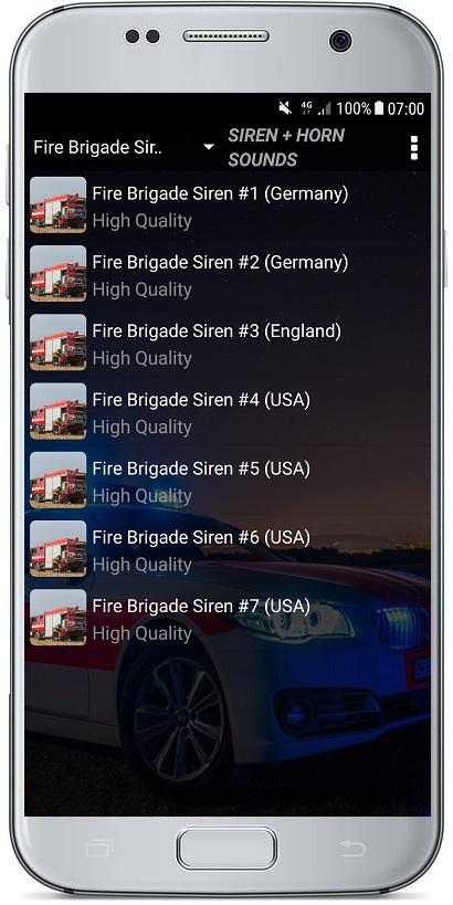 اسکرین شات 4 برنامه SIREN + HORN SOUNDS