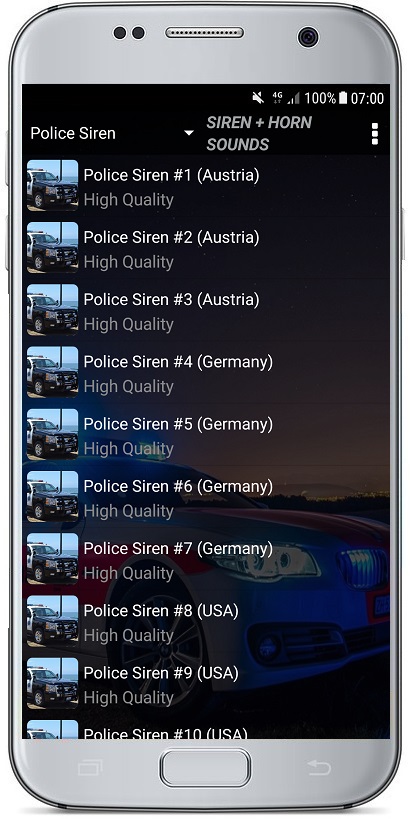 اسکرین شات 3 برنامه SIREN + HORN SOUNDS