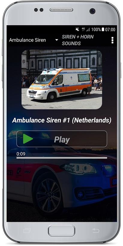 اسکرین شات 6 برنامه SIREN + HORN SOUNDS