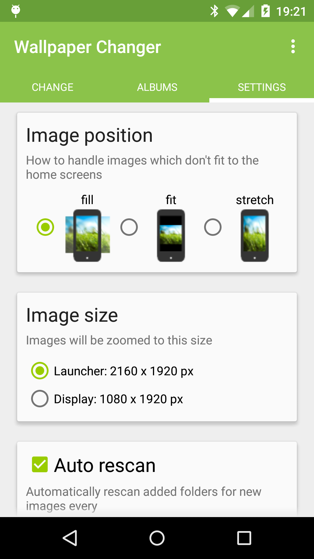 اسکرین شات 5 برنامه Wallpaper Changer