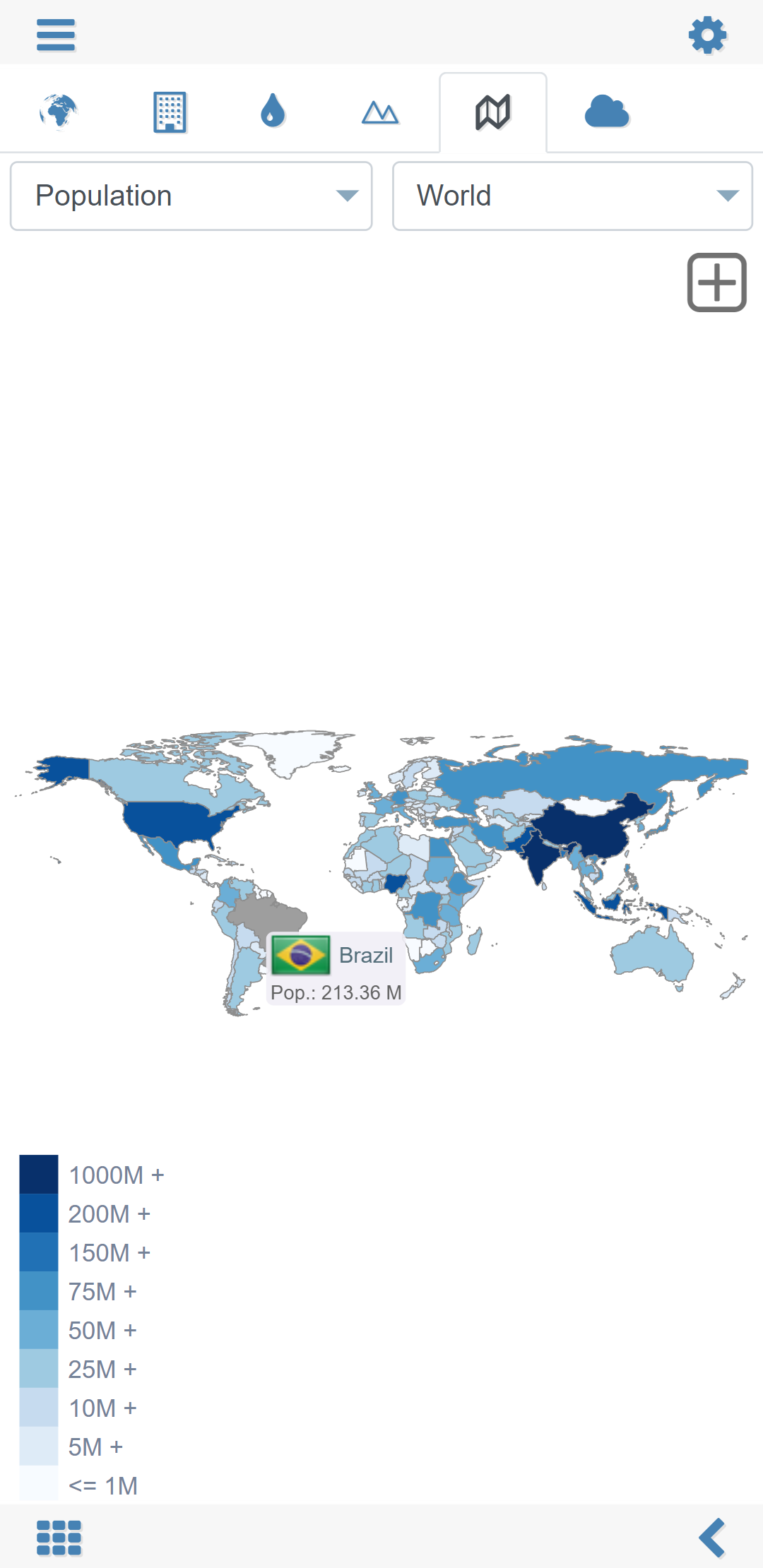 اسکرین شات 6 برنامه World atlas & world map MxGeo