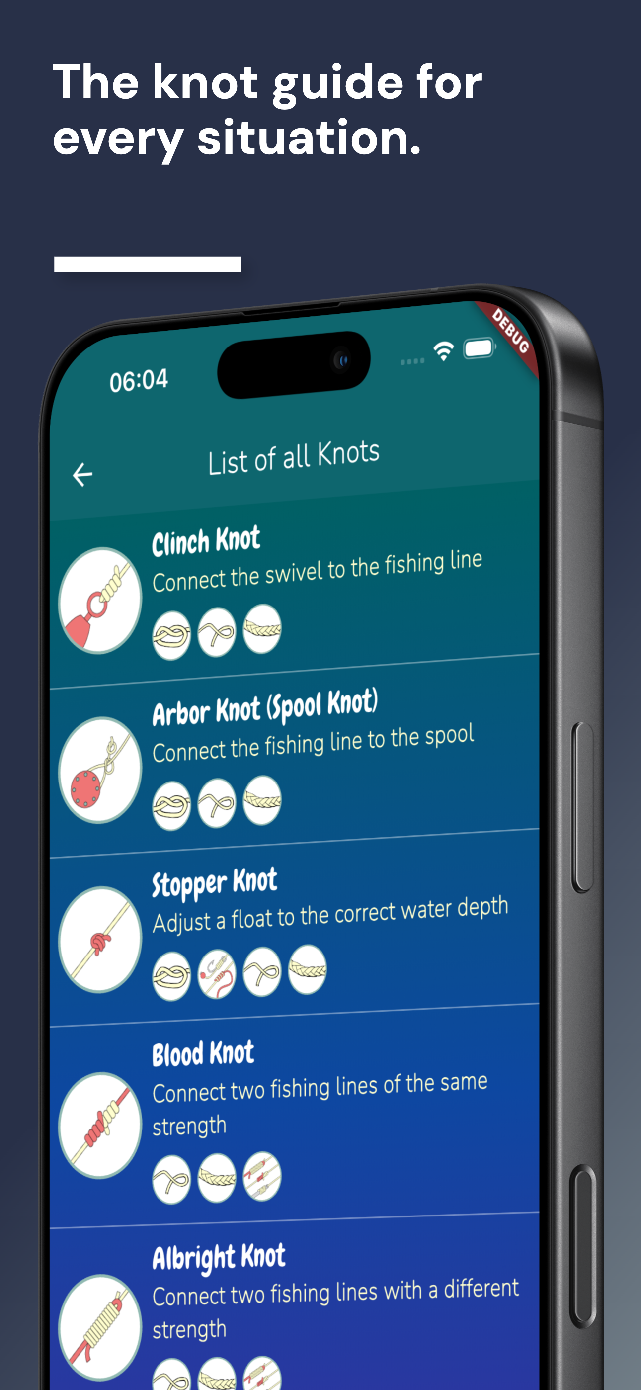 اسکرین شات 1 برنامه Fishing Knots