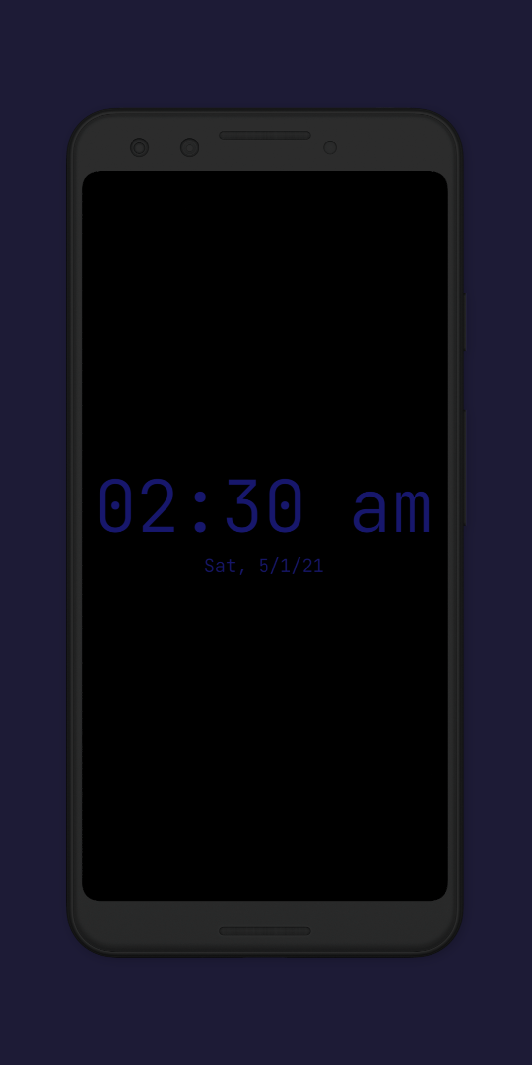 اسکرین شات 5 برنامه Night Clock (Digital Clock)