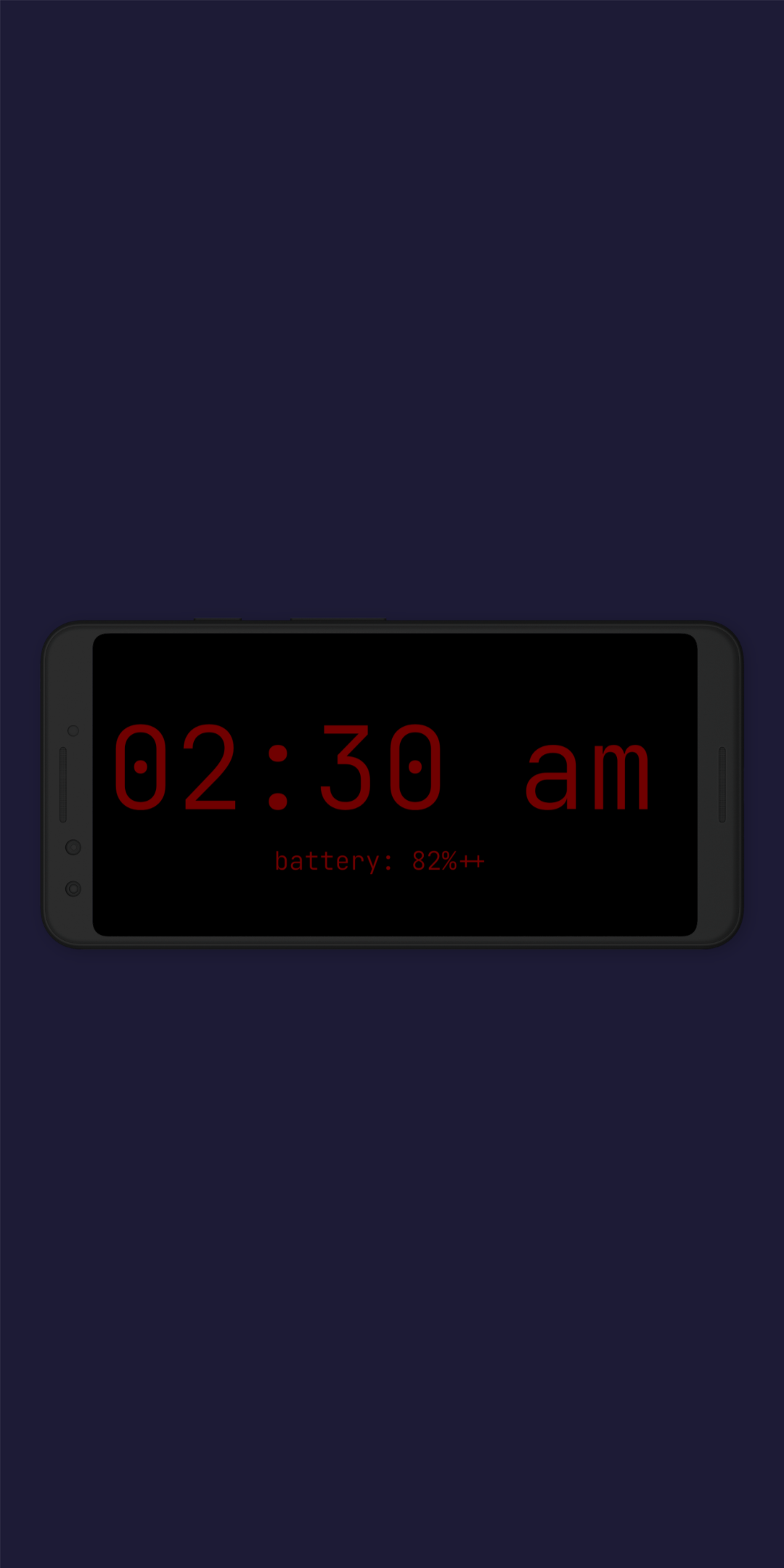 اسکرین شات 2 برنامه Night Clock (Digital Clock)