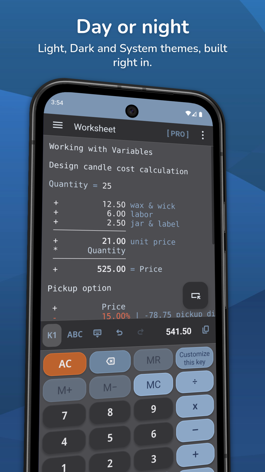 اسکرین شات 2 برنامه CalcTape Calculator with Tape