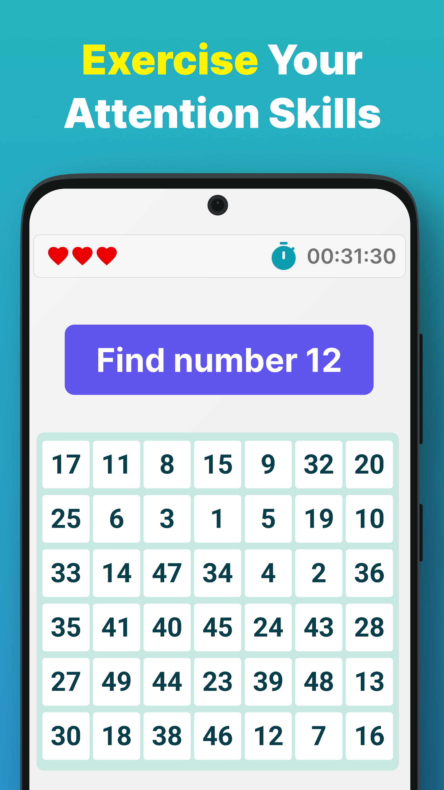اسکرین شات 3 بازی Brain Games: Math and IQ Test