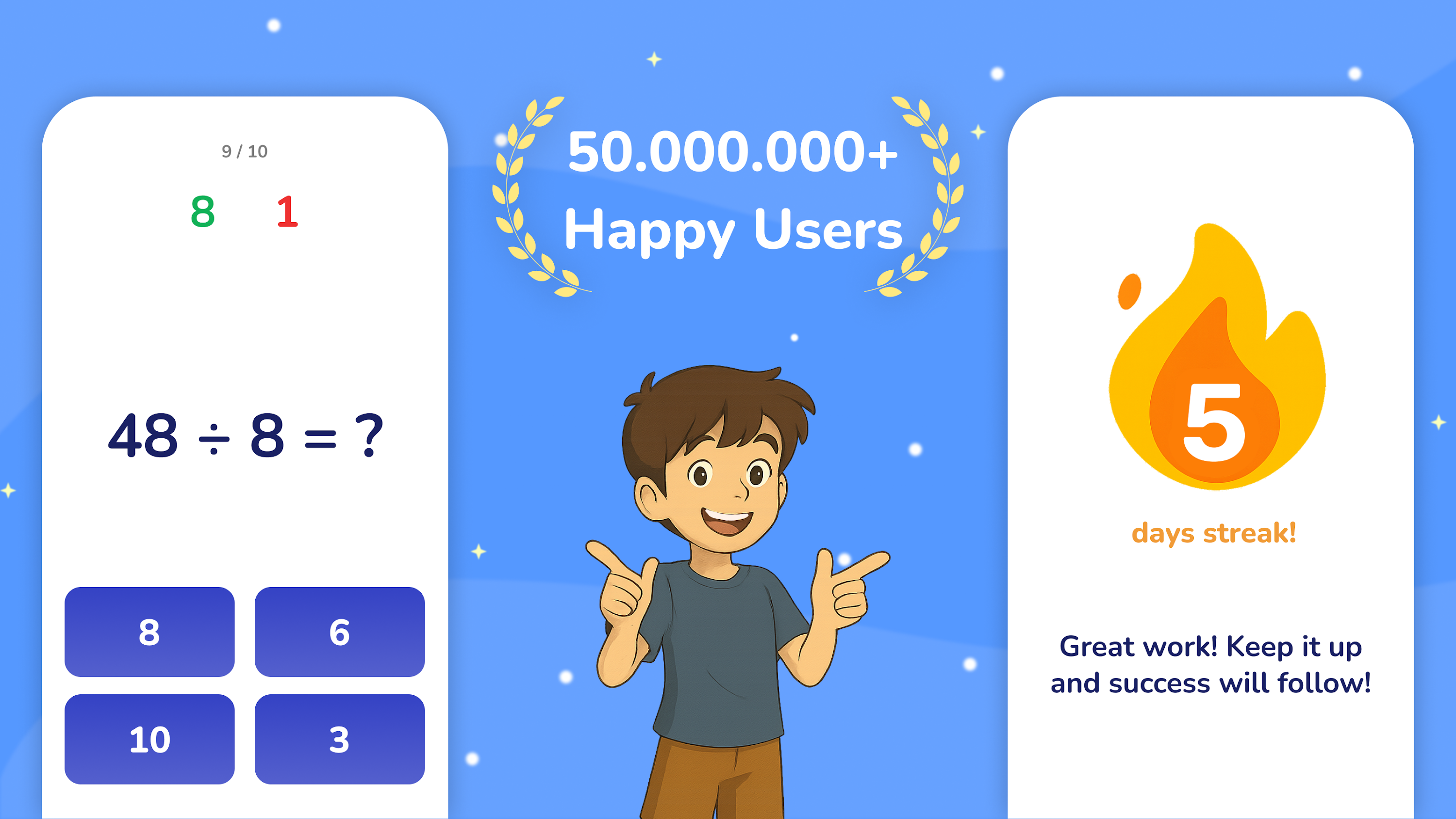 اسکرین شات 6 بازی Multiplication Games Math quiz