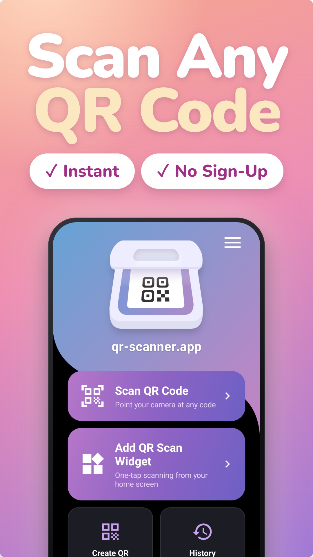 اسکرین شات 1 برنامه QR Scanner - 2kit Code Reader