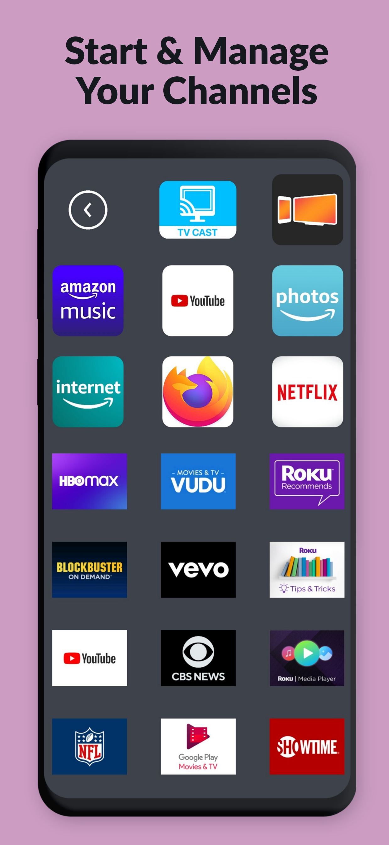 اسکرین شات 2 برنامه Remote + LG, Roku, Fire TV