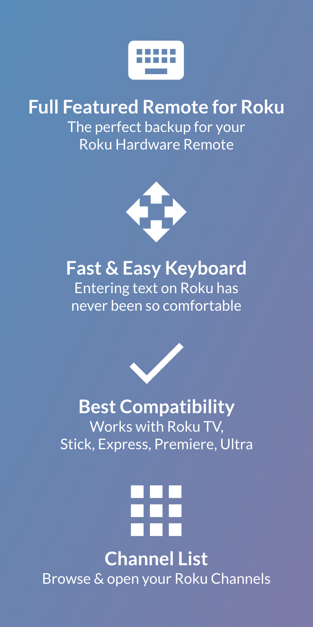 اسکرین شات 5 برنامه Remote + LG, Roku, Fire TV