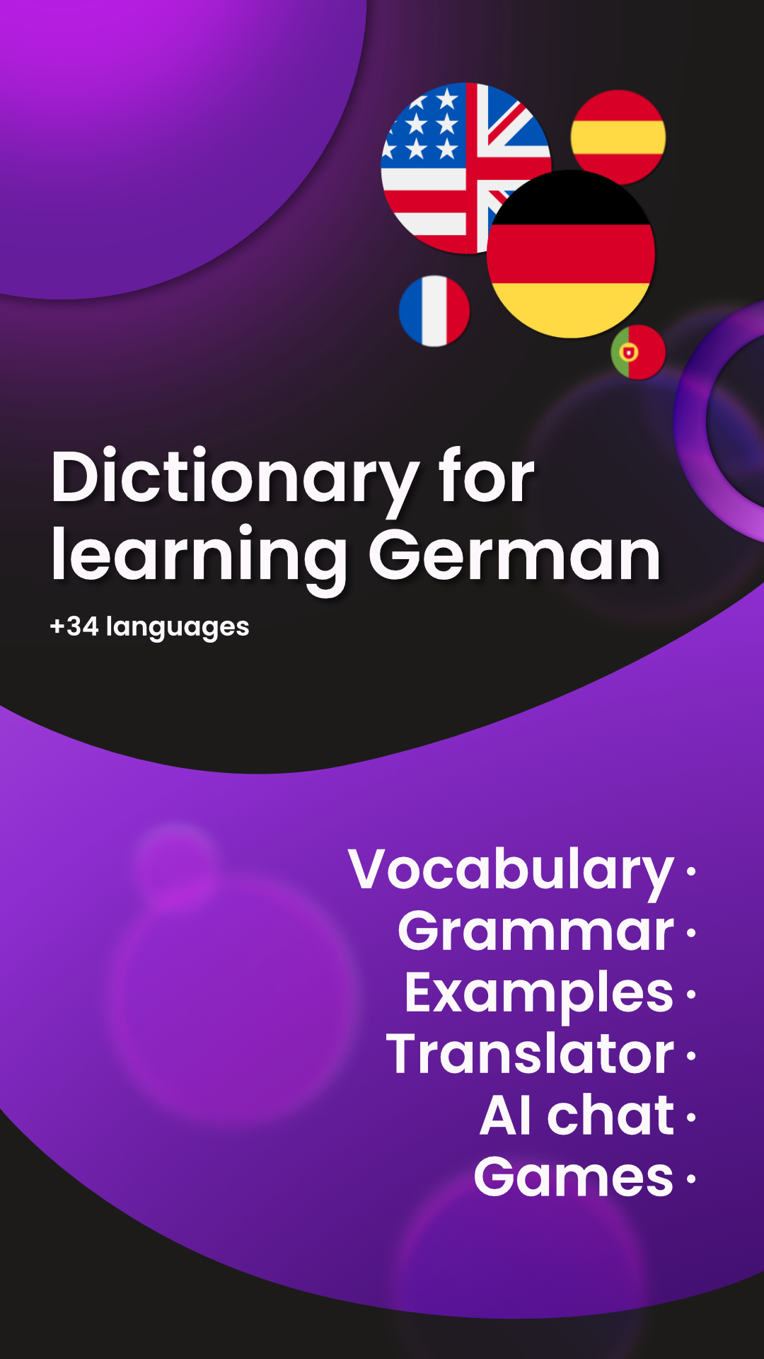 اسکرین شات 1 برنامه German Dictionary for Learners
