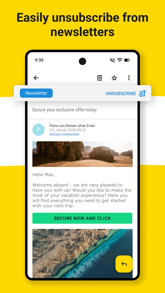 اسکرین شات 3 برنامه WEB.DE Mail & Cloud