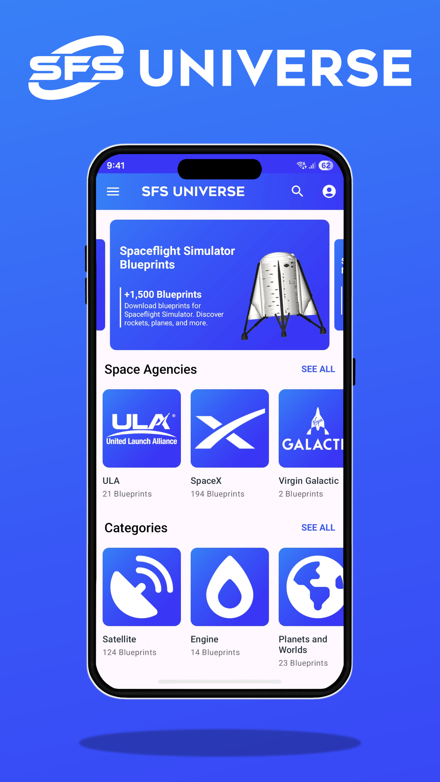 اسکرین شات 1 برنامه SFS UNIVERSE