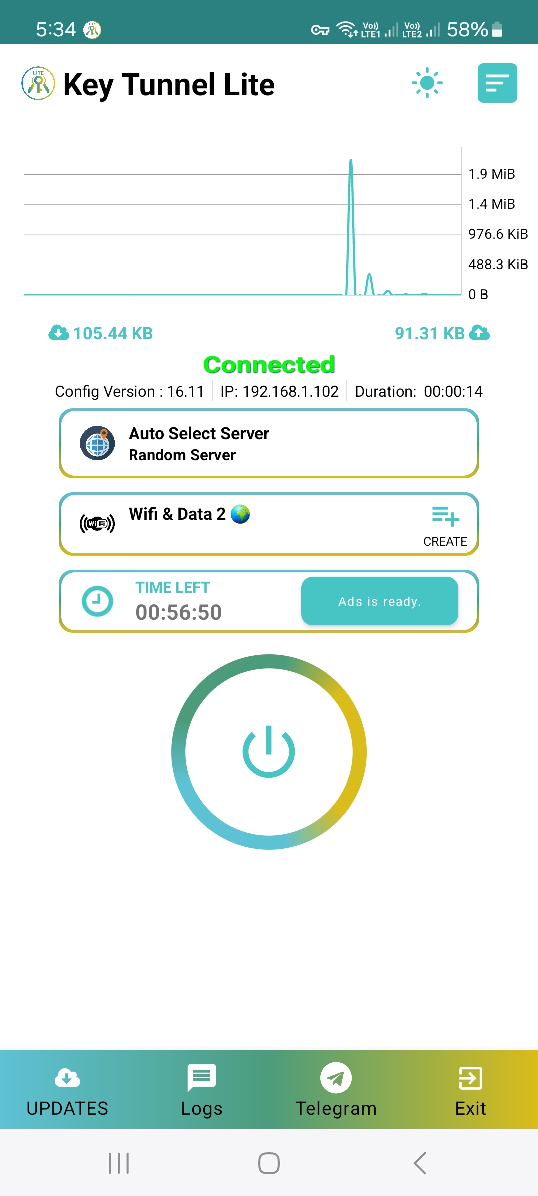 اسکرین شات 2 برنامه Key Tunnel Lite
