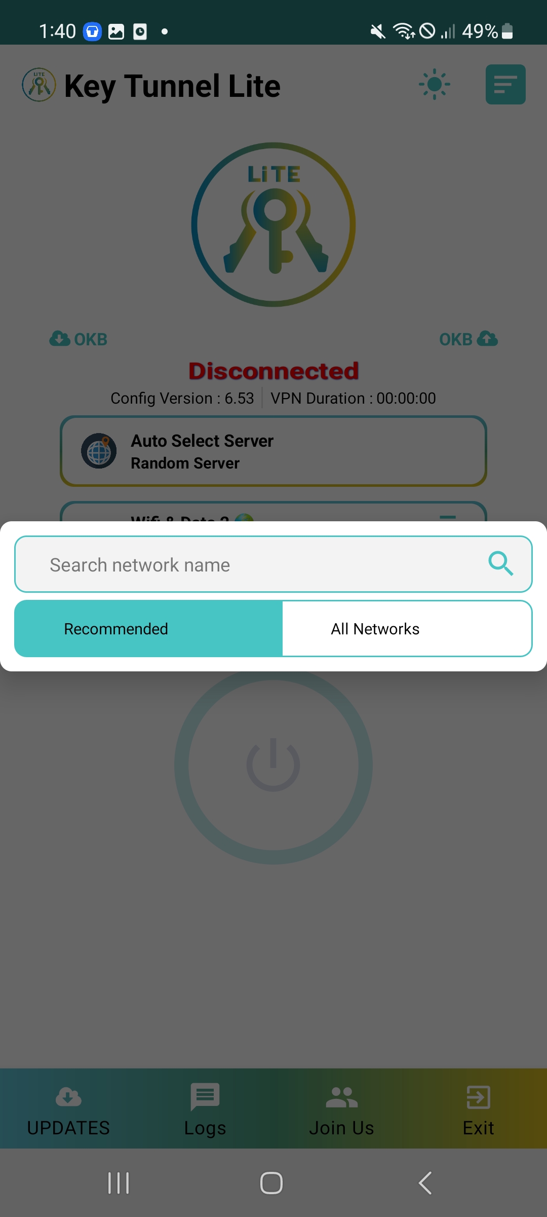 اسکرین شات 4 برنامه Key Tunnel Lite