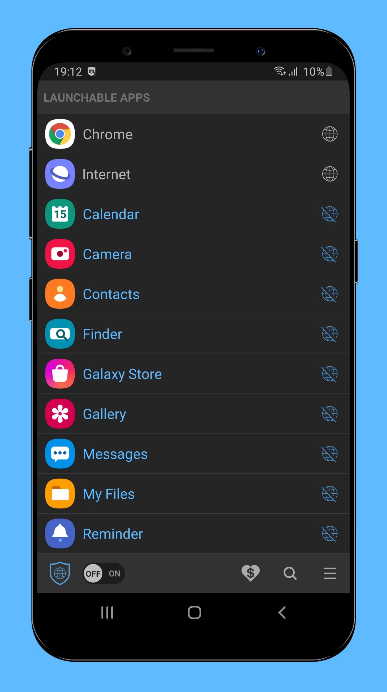 اسکرین شات 1 برنامه Net Blocker - Firewall per app