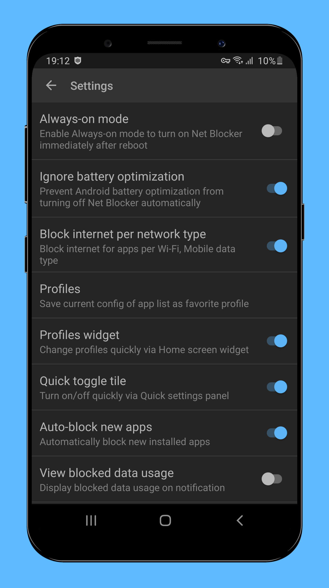 اسکرین شات 4 برنامه Net Blocker - Firewall per app