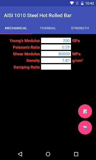 اسکرین شات 4 برنامه Material Properties