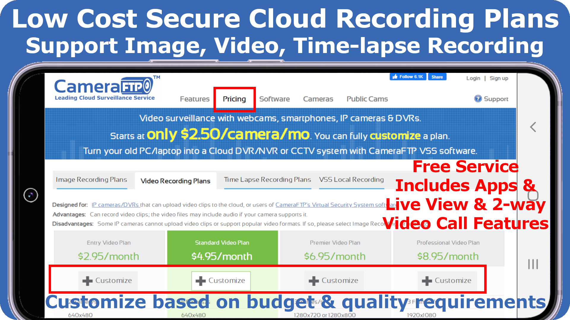 اسکرین شات 7 برنامه Mobile Security Camera (FTP)