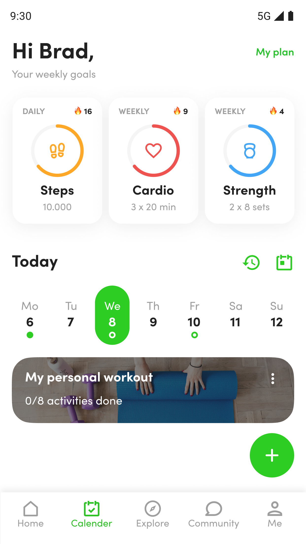 اسکرین شات 1 برنامه Core Body Women's Gym