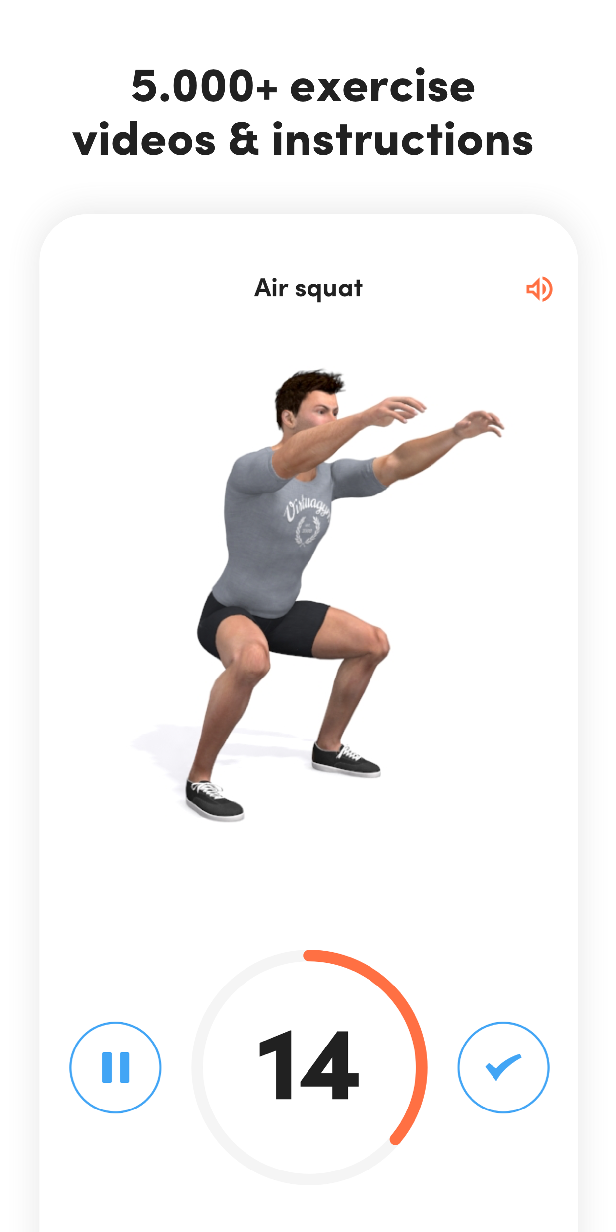 اسکرین شات 2 برنامه Virtuagym: Fitness & Workouts